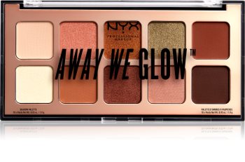 NYX Professional Makeup Away We Glow paletka očních stínů