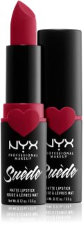 nyx suede matte lipstick red