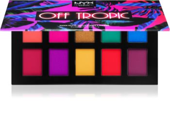 NYX Professional Makeup Off Tropic paleta očních stínů