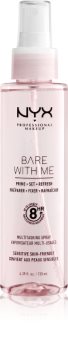 NYX Professional Makeup Bare With Me Prime-Set-Refresh Multitasking Spray spray leggero multifunzione