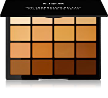 NYX Professional Makeup Pro Foundation Palette Konturier-Palette für die Wangen
