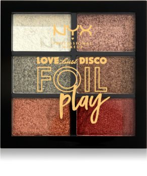 NYX Professional Makeup Love Lust Disco Foil Play paleta sjenila za oči