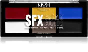 NYX Professional Makeup SFX Creme Colour™ палитра за тяло и лице