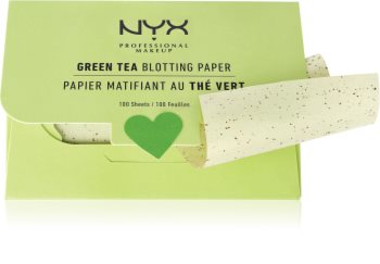 NYX Professional Makeup Blotting Paper papírky na zmatnění se zeleným čajem