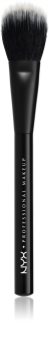 NYX Professional Makeup Pro Dual Fiber Powder Brush štětec na tvářenku, konturování a rozjasňovač