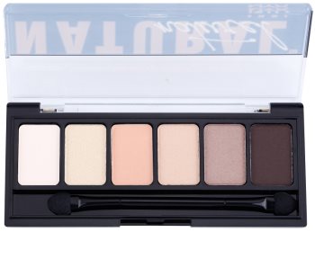 NYX Professional Makeup The Natural paleta očních stínů s aplikátorem