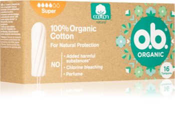 o.b. Organic Super tampons