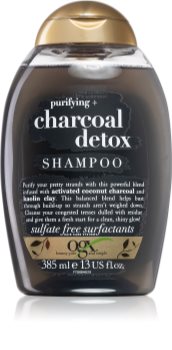 OGX Charcoal Detox čisticí šampon pro oslabené vlasy