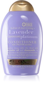 OGX Lavender Platinum balsam nuanțator pentru nuante inchise de blond
