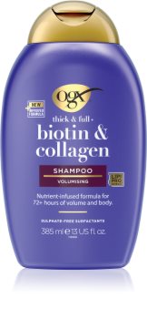 OGX Biotin & Collagen Juukseid paksendav šampoon juuste kohevuseks