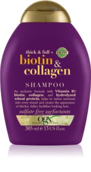 OGX Biotin & Collagen Shampoo für größere Haardichte für mehr Haarvolumen