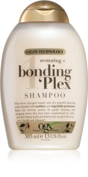 OGX Bonding Plex șampon regenerator pentru păr foarte deteriorat și vârfuri despicate