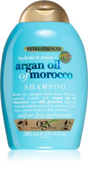 OGX Argan Oil Of Morocco Extra Strenght obnovující šampon pro velmi poškozené křehké vlasy