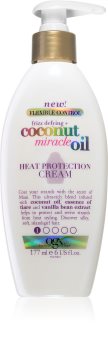 OGX Coconut Miracle Oil crema termo-protectoare pentru netezirea parului indisciplinat