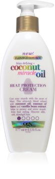 OGX Coconut Miracle Oil Hitzeschutzcreme zur Glättung widerspenstiger Haare