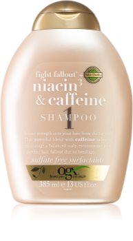 OGX Fight Fallout Niacin3 & Caffeine shampoo rinforzante anticaduta