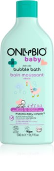 OnlyBio Baby Delicate buborékos fürdő és tisztító gél gyermekeknek születéstől kezdődően