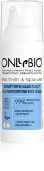OnlyBio Bakuchiol & Squalane intensive, hydratisierende Creme für normale und trockene Haut