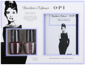 OPI Breakfast at Tiffany´s Love Notes lote cosmético I.