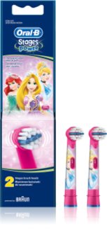 Oral B Stages Power EB10 Princess резервни глави за четка за зъби много мека