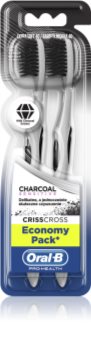 Oral B 3DW Charcoal οδοντόβουρτσα 2 τεμ