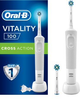 Oral B Vitality 100 CrossAction White Box električna zobna ščetka
