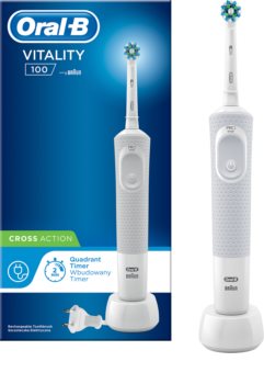 Oral B Vitality D100 Cross Action White ηλεκτρική οδοντόβουρτσα