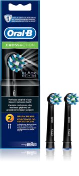 Oral B Cross Action EB 50 Black náhradní hlavice pro zubní kartáček 2 ks