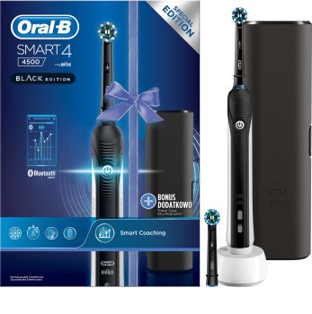 Oral B Smart 4 4500 Black Edition električna četkica za zube + etui