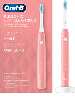Oral B Pulsonic Slim Clean 2000 Pink sonična električna četkica za zube