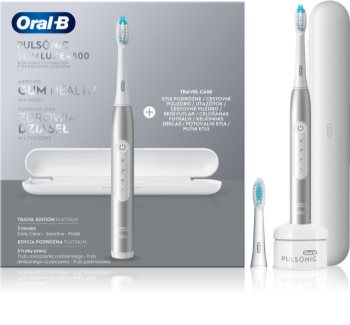 Oral B Pulsonic Slim Luxe 4500 Platinum sonična električna četkica za zube