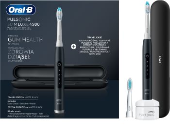 Oral B Pulsonic Slim Luxe 4500 Matte Black ηχητική οδοντόβουρτσα