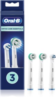 Oral B Ortho Care Essentials dantų šepetėlio pakaitinės galvutės dantų kabių nešiotojams