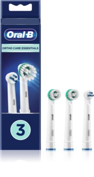Oral B Ortho Care Essentials końcówki wymienne do szczoteczki do zębów dla osób noszących aparaty ortodontyczne