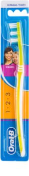 Oral B 1-2-3 Classic Care escova de dentes medium