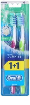 Oral B 3D White Fresh οδοντόβουρτσες μέτρια 2 τεμ