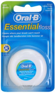Oral B Essential Floss woskowana nić dentystyczna o smaku mięty