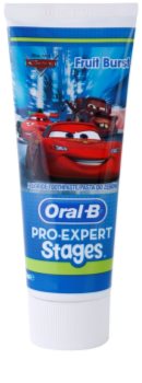 Oral B Pro-Expert Stages Cars pasta de dentes para crianças