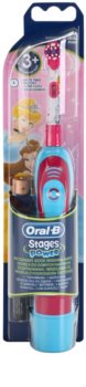 Oral B Stages Power DB4K Princess batteriebetriebene Zahnbürste für Kinder weich