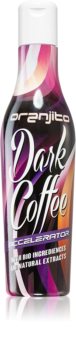 Oranjito Dark Coffee Accelerator Sonnenschutzmilch für die Sonnenbank mit Bio-Inhaltsstoffen und Bräunungsbeschleuniger