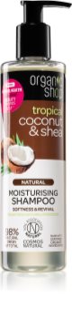 Organic Shop Natural Coconut & Shea Kosteuttava Hiustenpesuaine Kuiville Ja Vaurioituneille Hiuksille