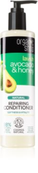 Organic Shop Natural Avocado & Honey après-shampoing régénérant pour cheveux secs et abîmés