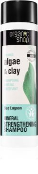 Organic Shop Organic Algae & Clay минеральный шампунь для ломких волос