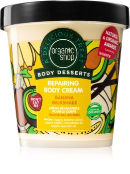 Organic Shop Body Desserts Banana Milkshake regenerierende Creme für den Körper