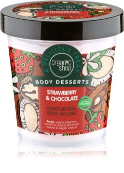 Organic Shop Body Desserts Strawberry & Chocolate mousse corpo effetto idratante