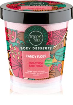 Organic Shop Body Desserts Candy Floss schiuma da bagno antistress