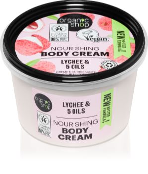 Organic Shop Organic Lychee & 5 oils pečující tělový krém