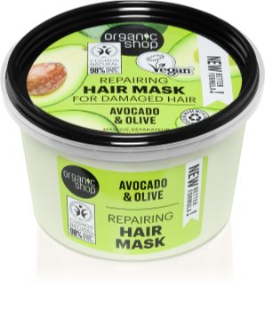 Organic Shop Organic Avocado & Honey Elvyttävä Hiusnaamio