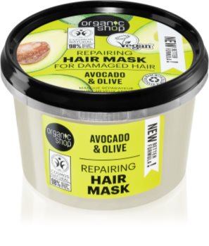Organic Shop Organic Avocado & Honey regenerierende Maske für die Haare