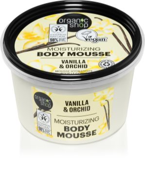 Organic Shop Organic Vanilla & Orchid tělová pěna s vanilkou